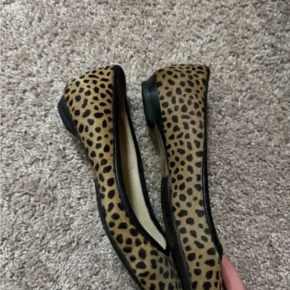 Jimmy Choo Cheetah Print Ponyhair Flats Authentic - Picture 7 of 12
